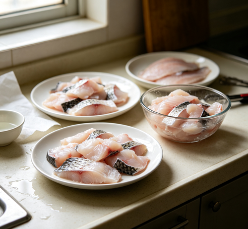 Crisp grass carp fillets