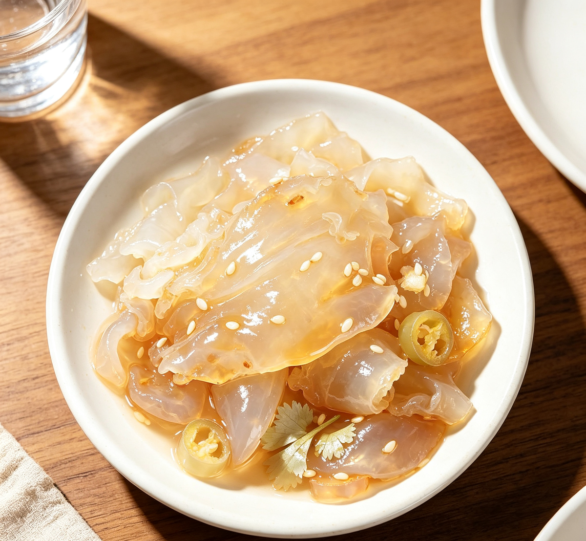 Cold jellyfish salad