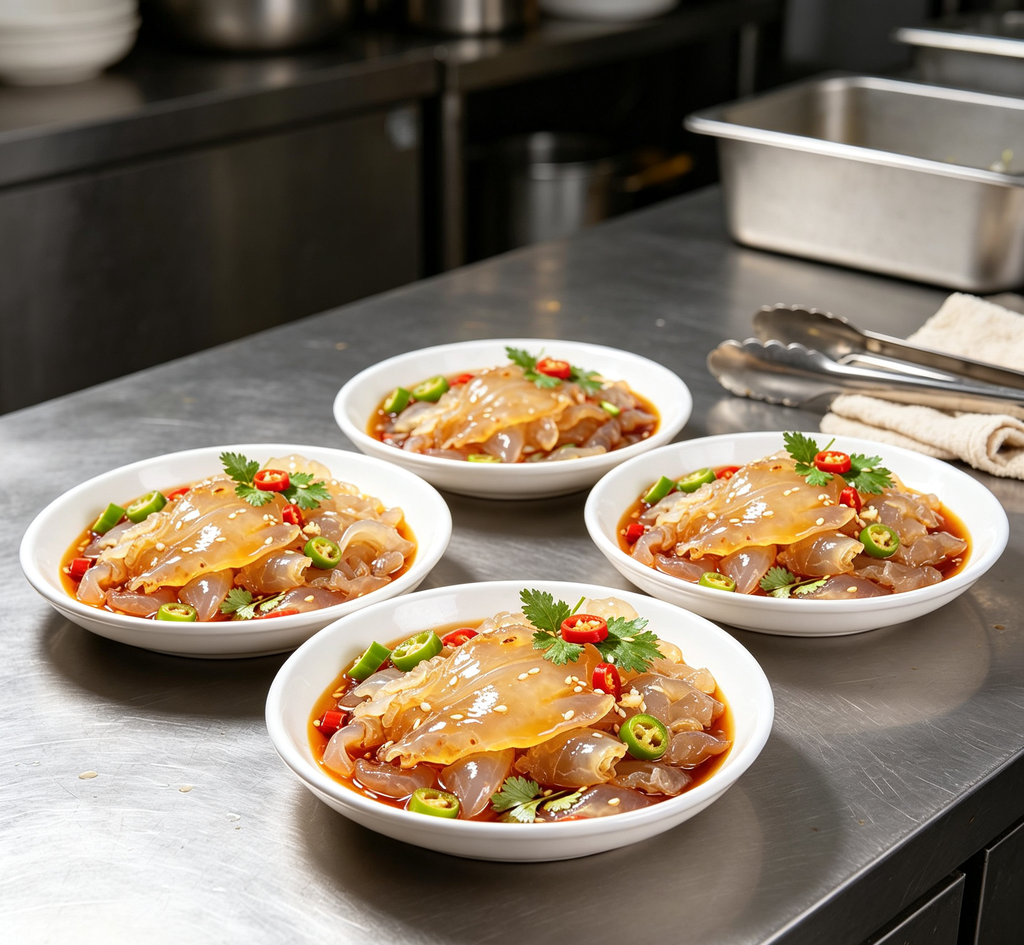 Cold jellyfish salad